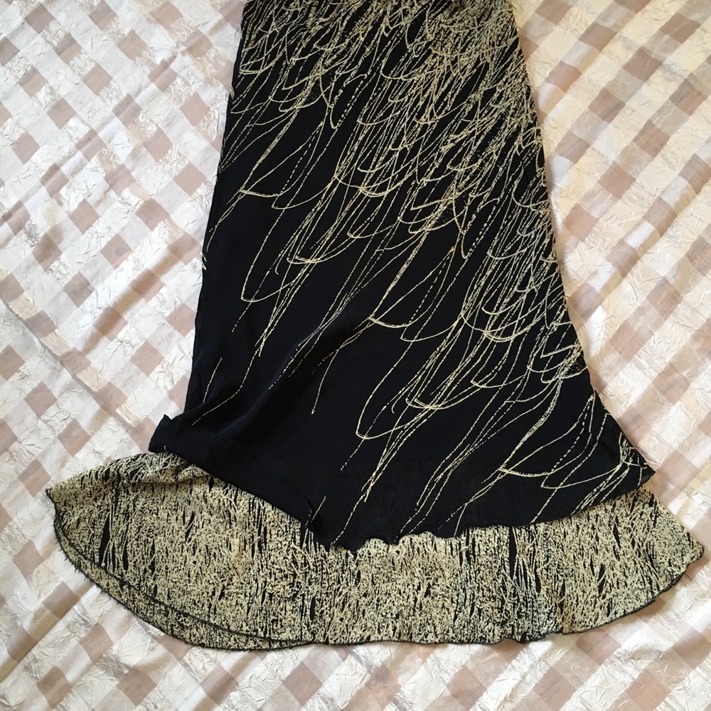 Abbro woman maxi skirt( two layers), size 42